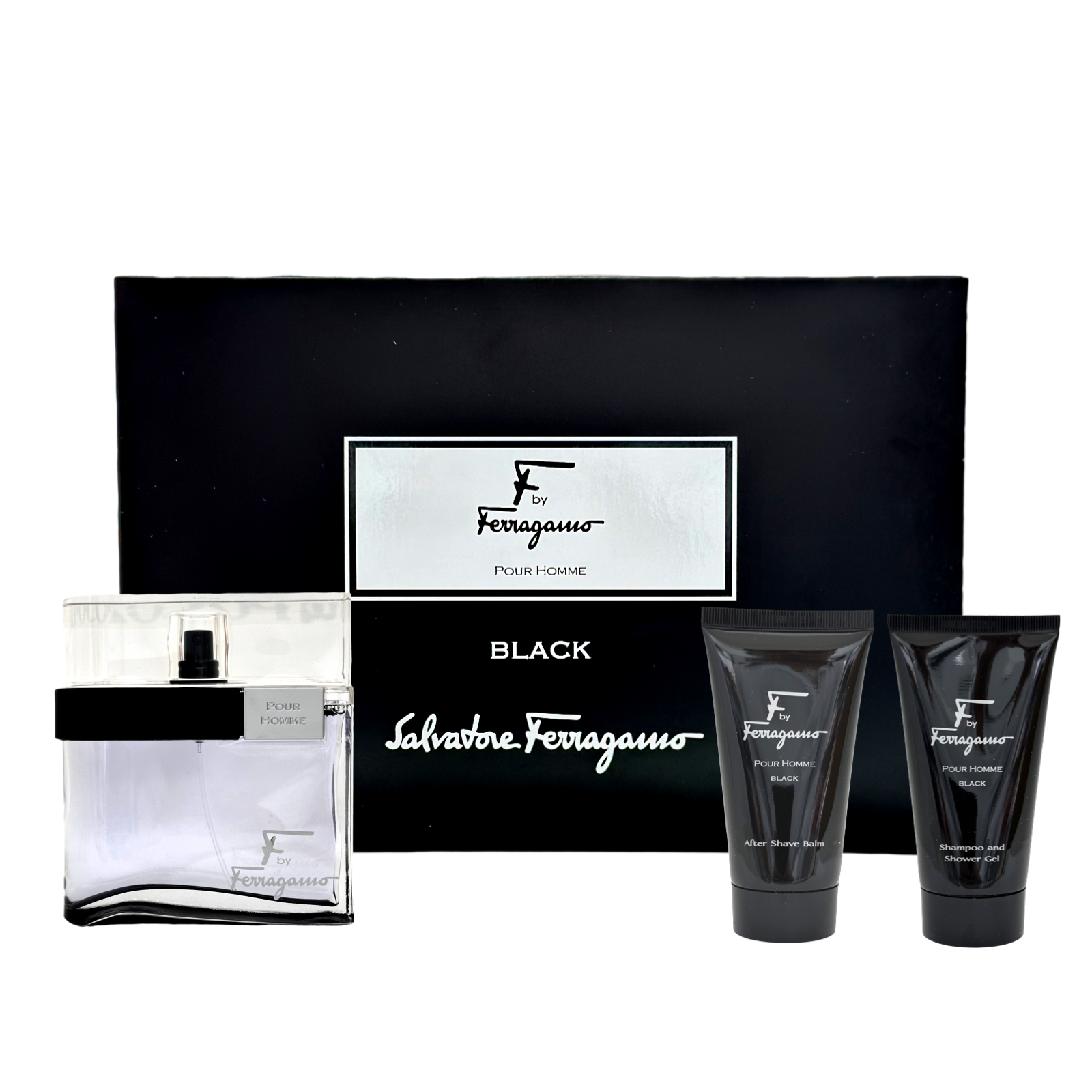 Gift Set F Black Pour Homme by Salvatore Ferragamo Valencia