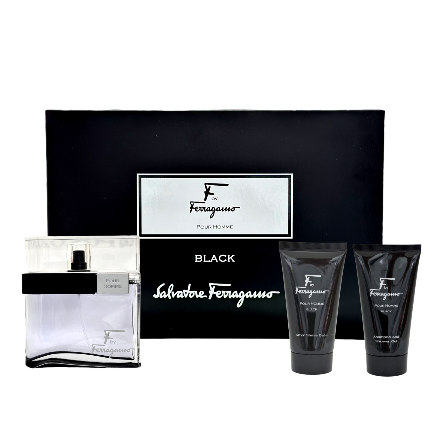 Gift Set F Black Pour Homme by Salvatore Ferragamo Valencia