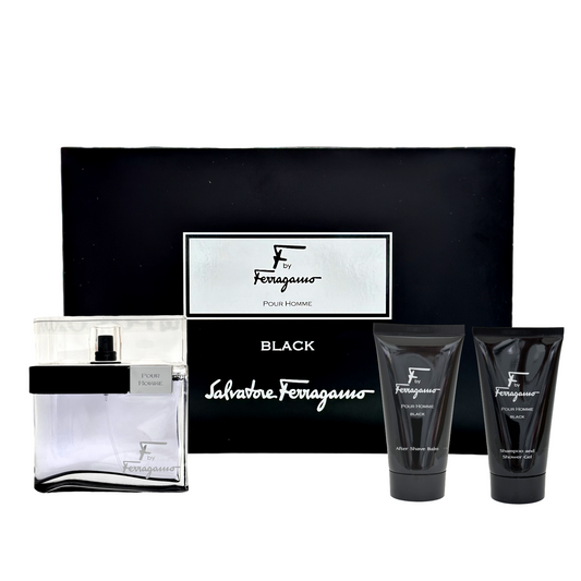 Gift Set F Black Pour Homme by Salvatore Ferragamo
