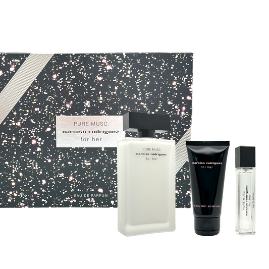 Gift Set Pure Musc for her by Narciso Rodriguez 3pcs