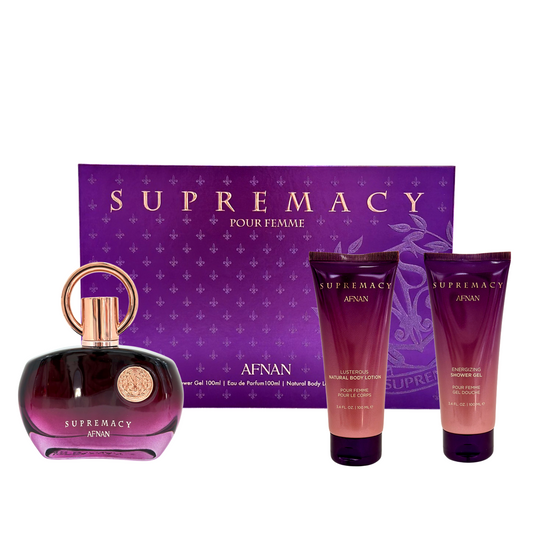 Gift Set Supremacy Purple pour Femme by Afnan