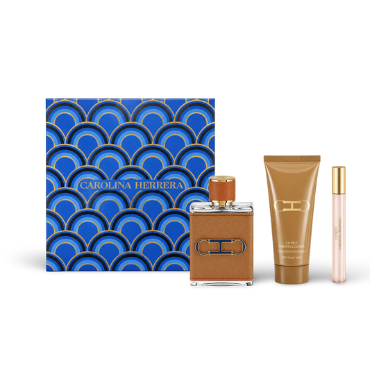 Gift Set CH Men Insignia Leather by Carolina Herrera for Men
