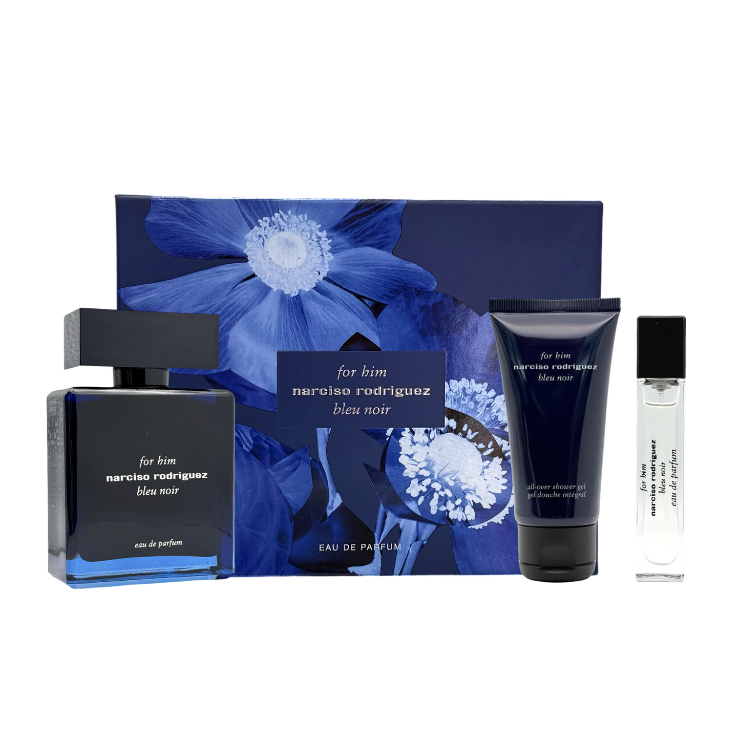 Gift Set Bleu Noir for him by Narciso Rodriguez 3pcs