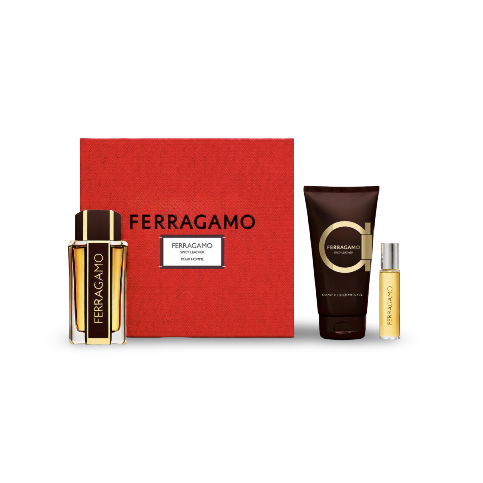 Gift Set Spicy Leather pour homme by Salvatore Ferragamo