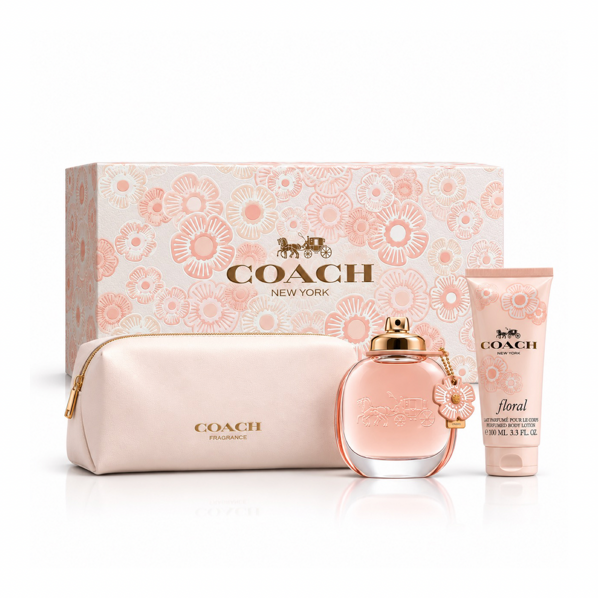 Gift Set Coach Floral 3pcs