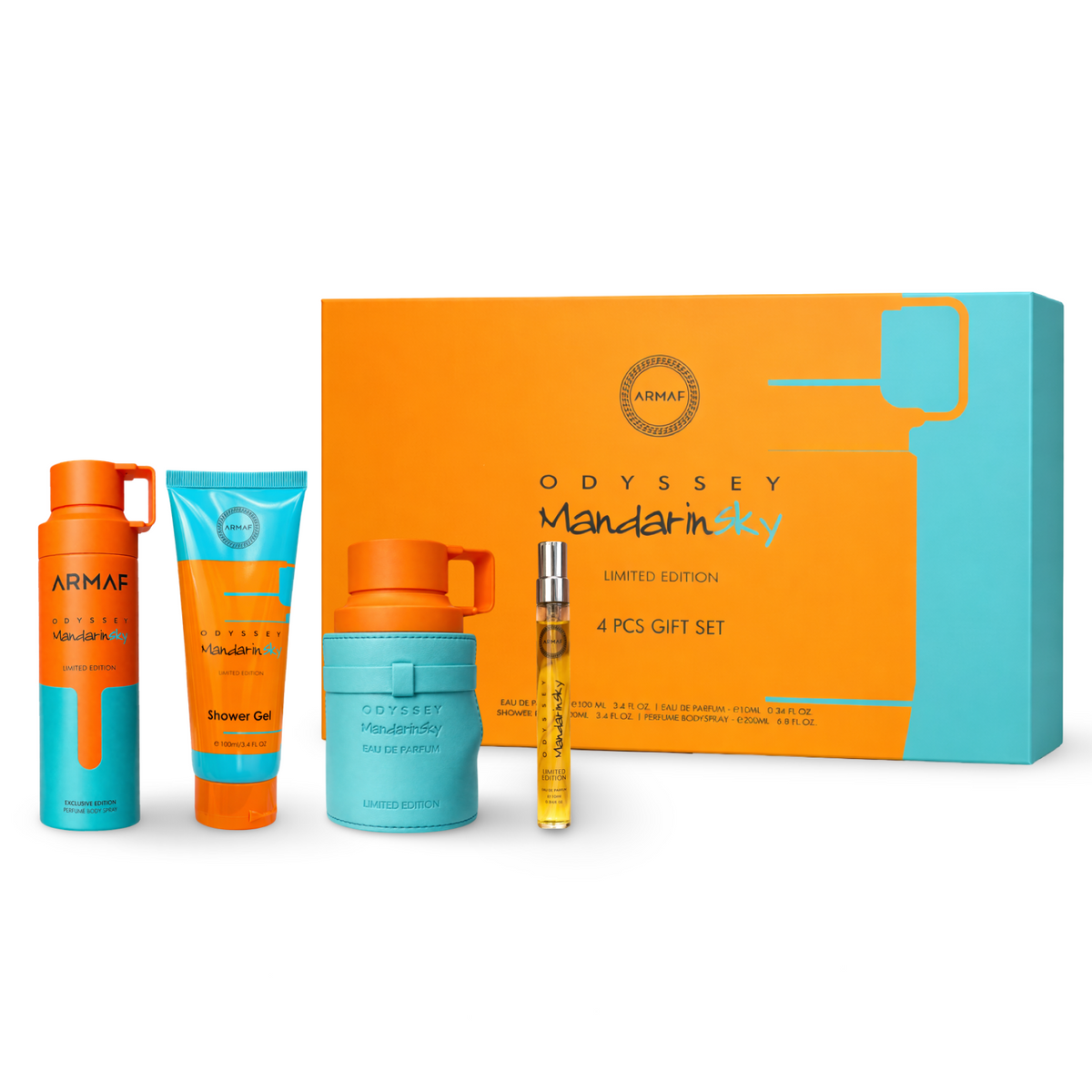 Gift Set Odyssey Mandarin Sky by Armaf 4pcs for men