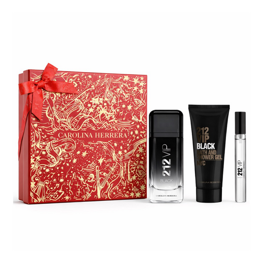 Gift Set 212 VIP Black by Caroline Herrera 3pcs for men