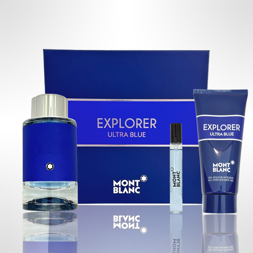Gift Set Mont Blanc Explorer Ultra Blue For Men