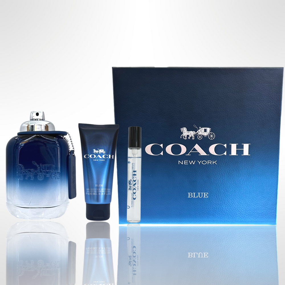 Coach blue cologne set Clearance